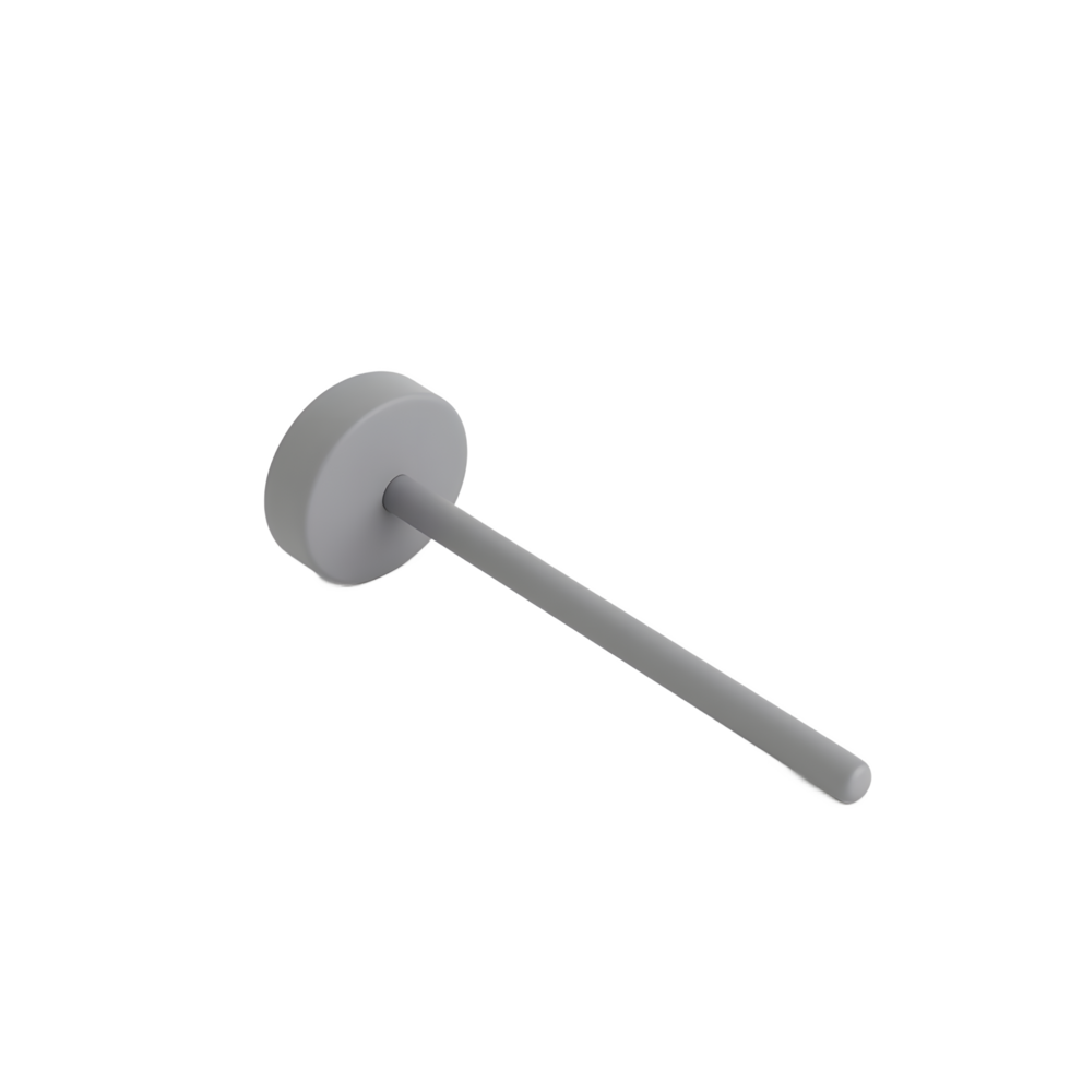 Modern Grey Wall Mounted Towel Bar Minimalist Bathroom Accessory png