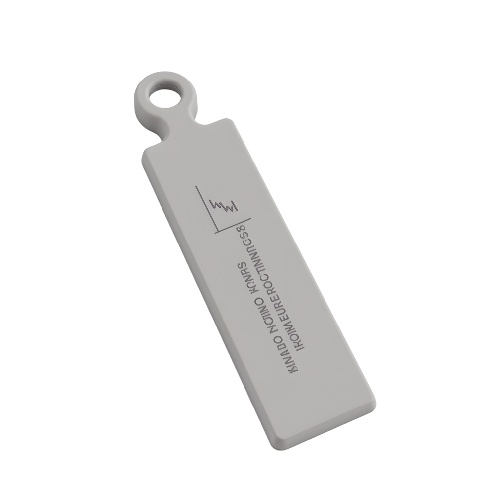 Gray Rectangular Medical Device with Loop png