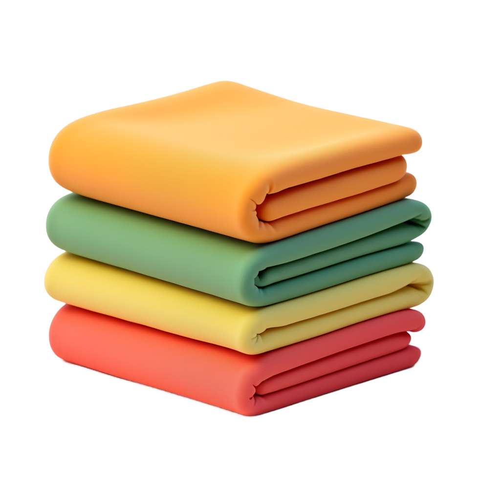 Soft Pastel Fleece Blankets Stacked High png