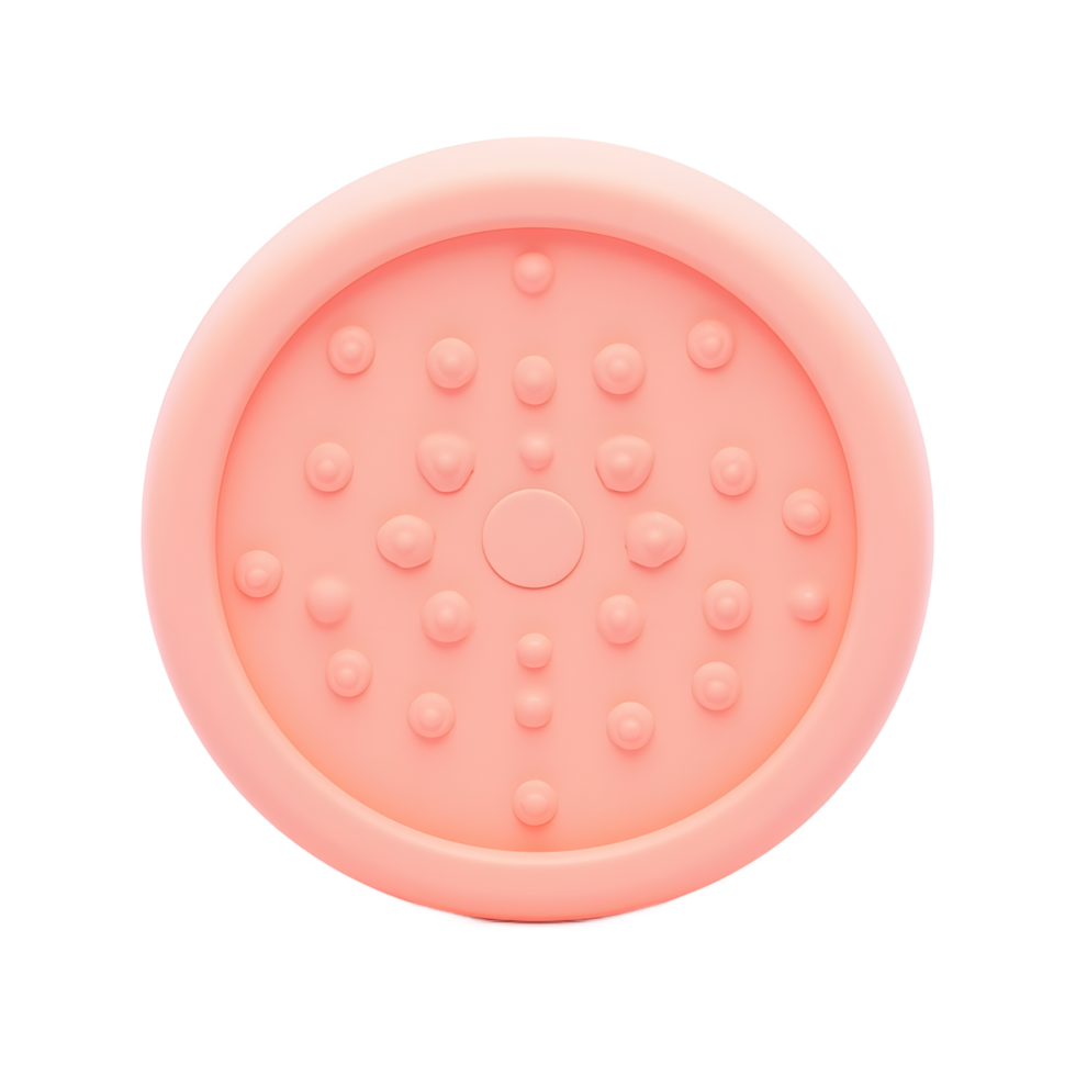 Pink Silicone Facial Cleansing Pad for Deep Cleanse png