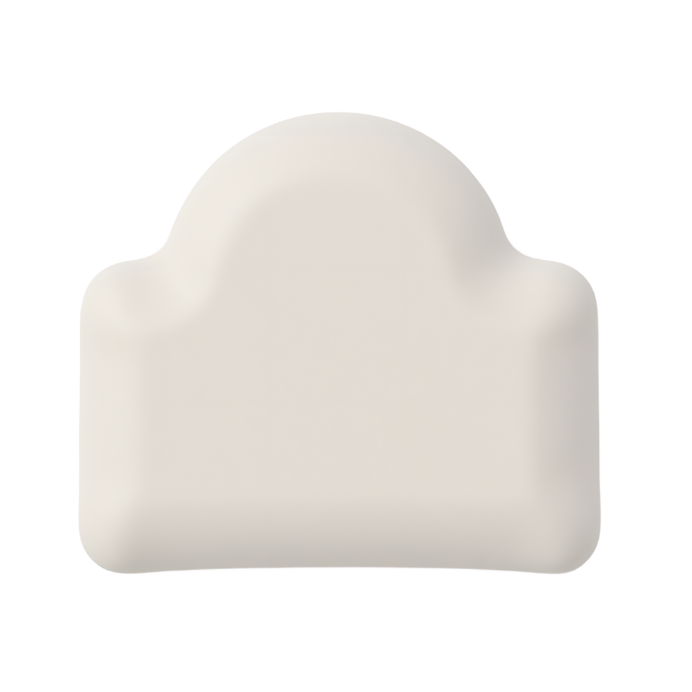 Soft Beige Neck Support Pillow for Comfort png