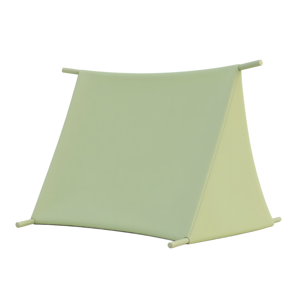 Simple A-Frame Tent Design for Kids Play or Camping png