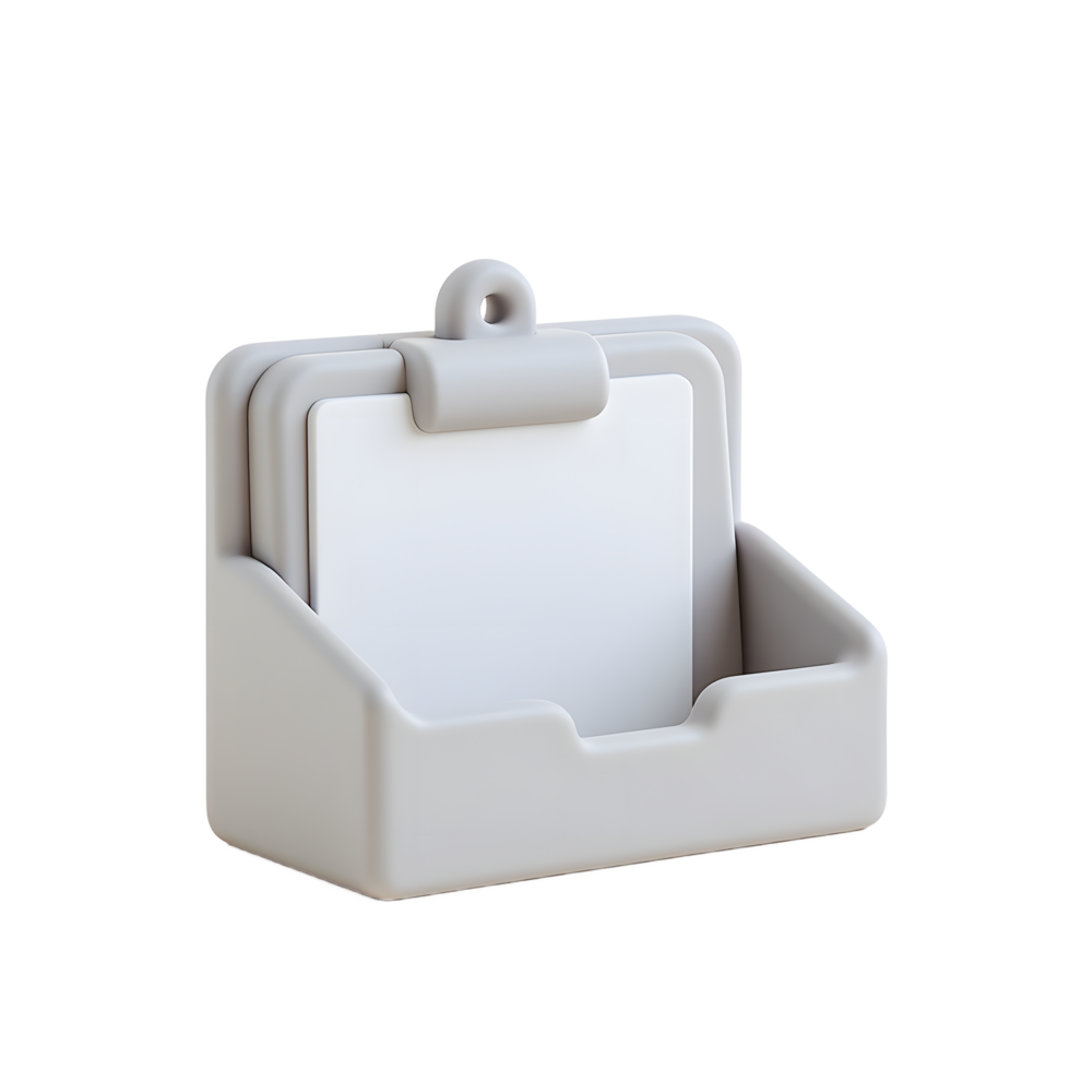 Modern Desk Clipboard Holder for Notes and Cards png