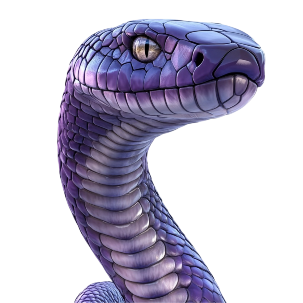Realistic Purple Snake png