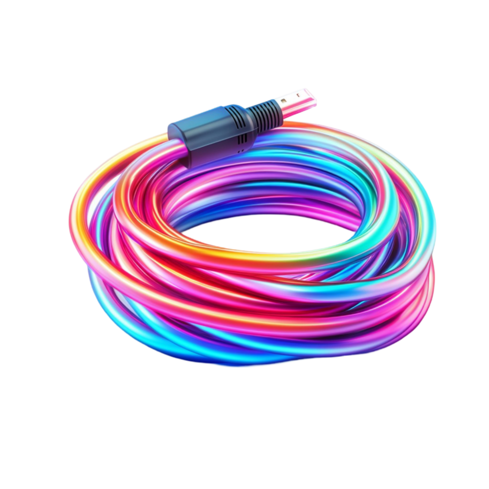 Neon Glow Wires Bundle png