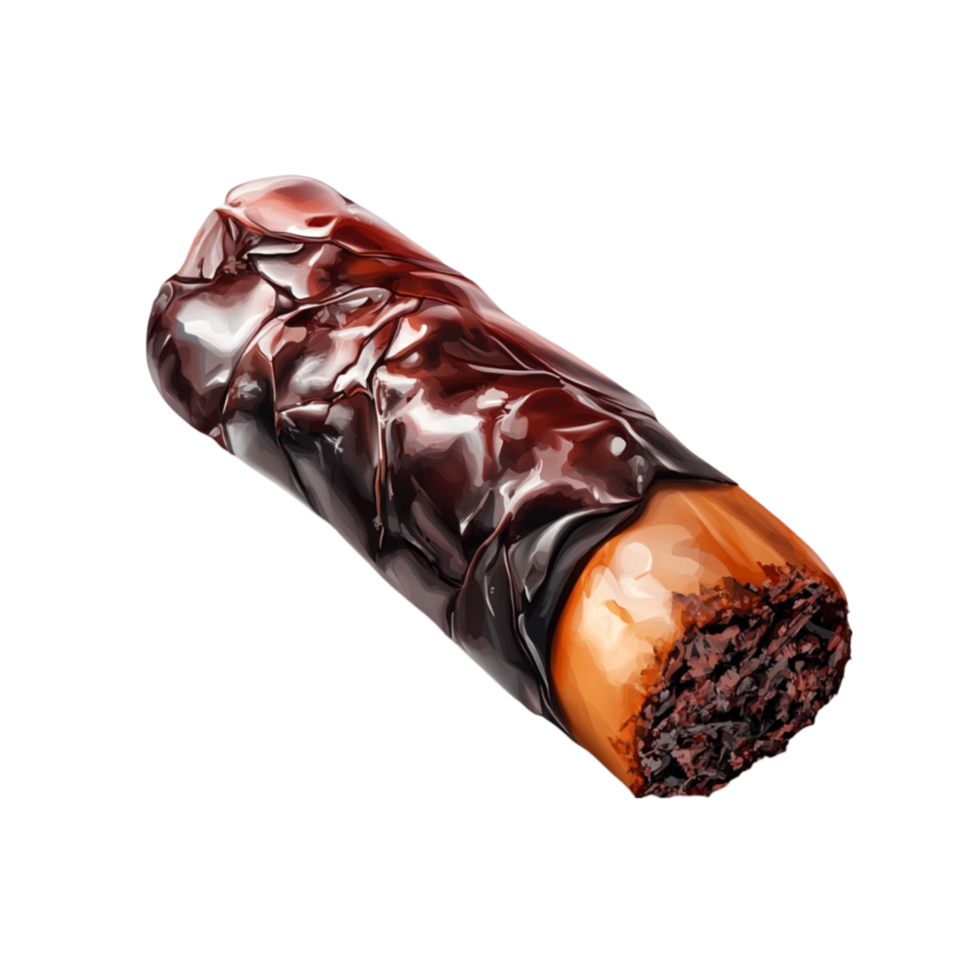 Chocolate Covered Cigar with a Crunchy Outer Layer png