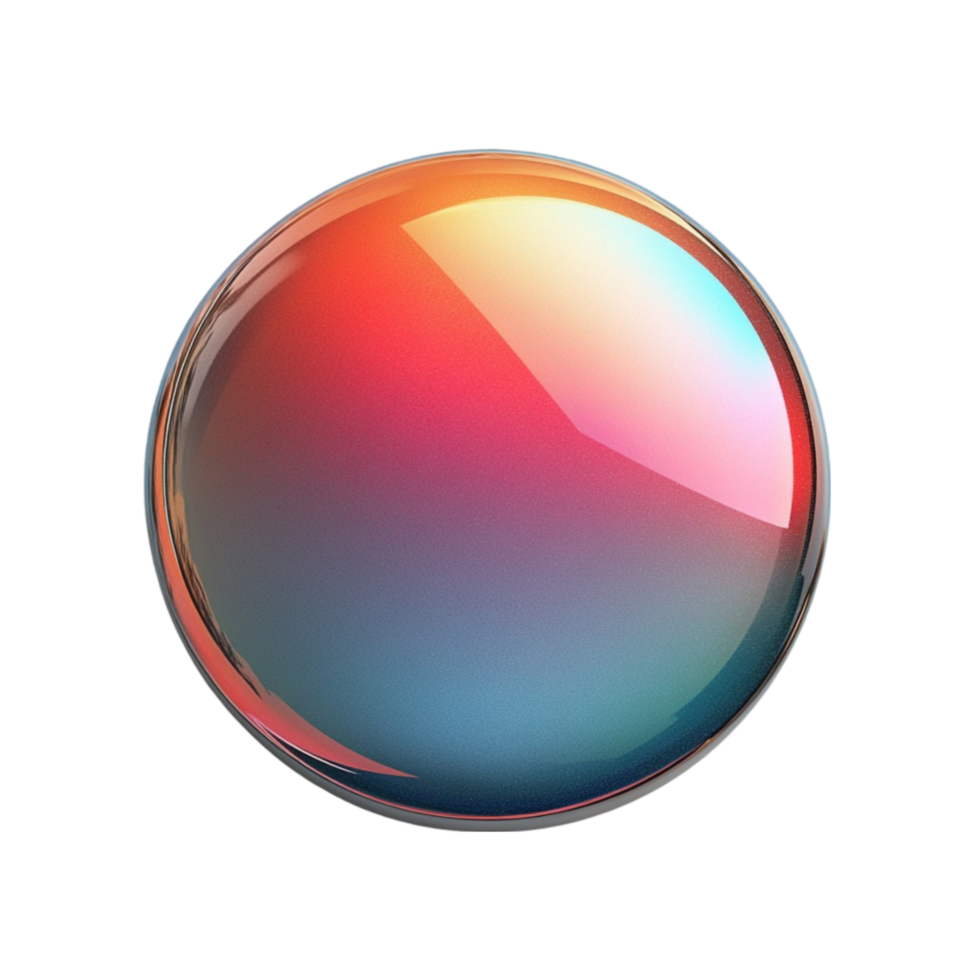 Glossy Gradient 3D Sphere png