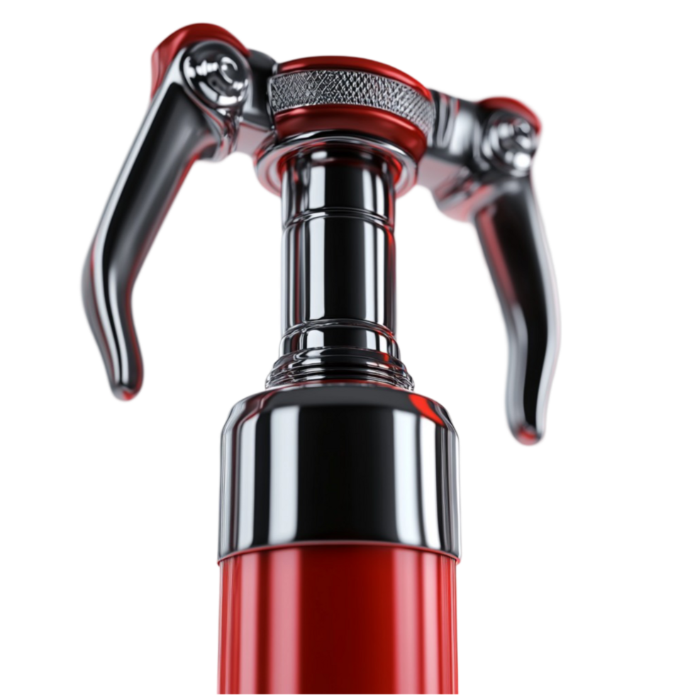 High-Tech Red and Black Hydraulic Tool png