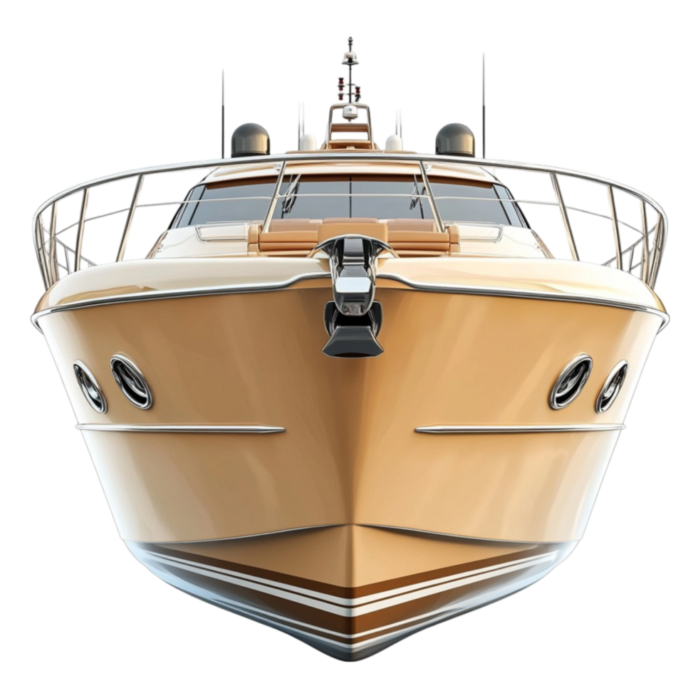 Luxury Yacht Front View png
