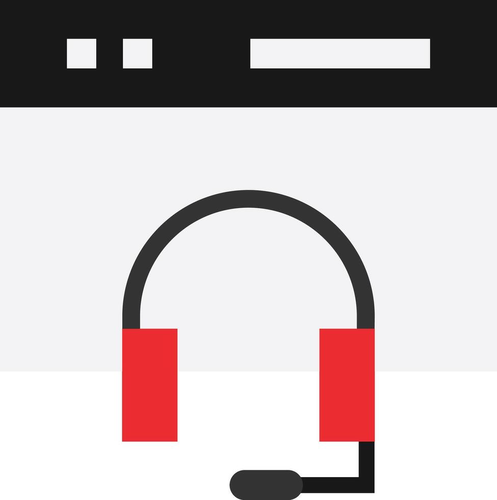 Customer Service Headphone vector