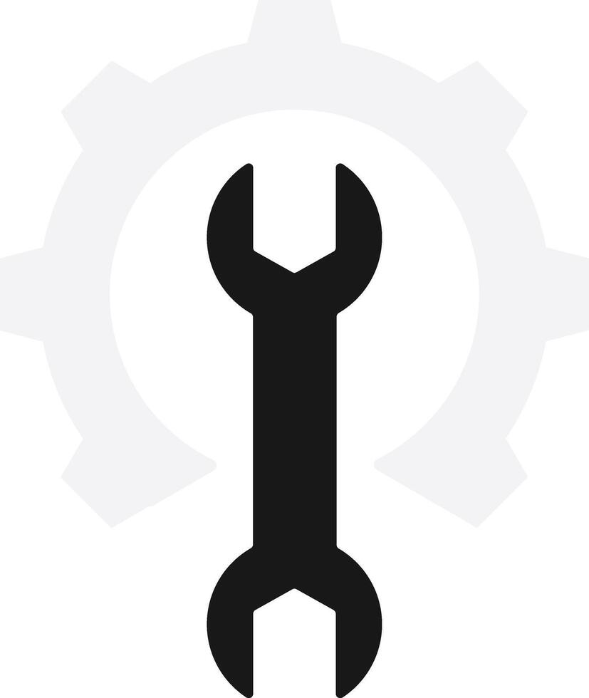 Tech Configuration Setting Gear vector