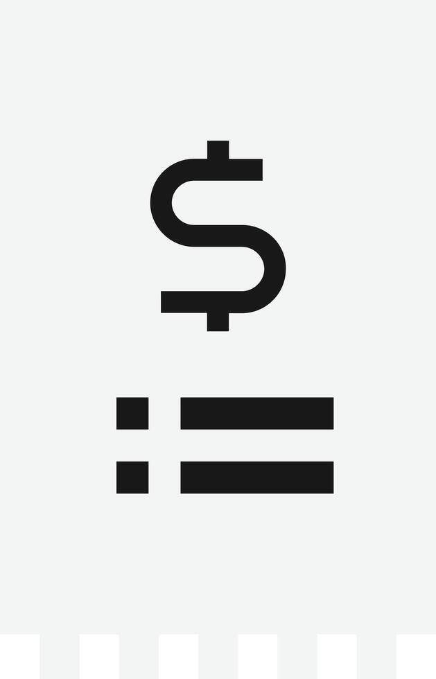 Tech Invoice Bill Receipt vector