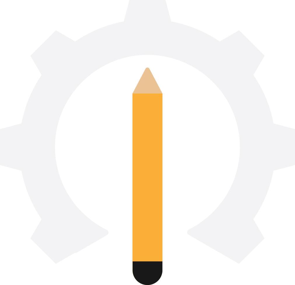Tech Settings Gear Configuration vector