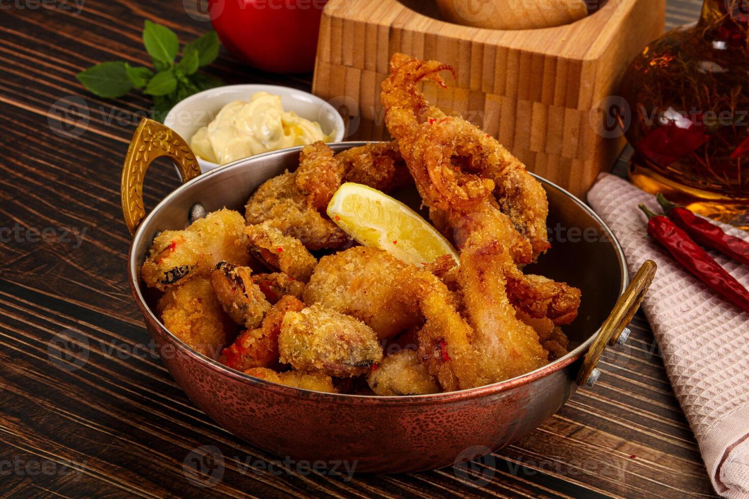 A bowl of food on a table photo