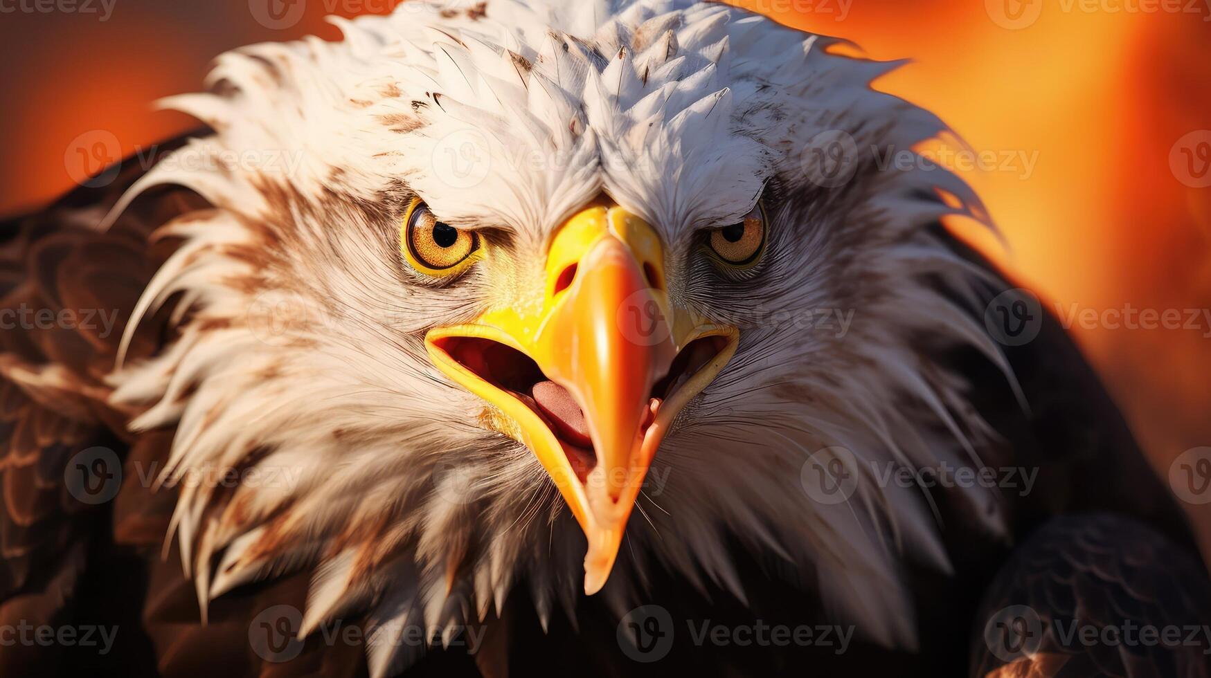 expression eagle fire photo