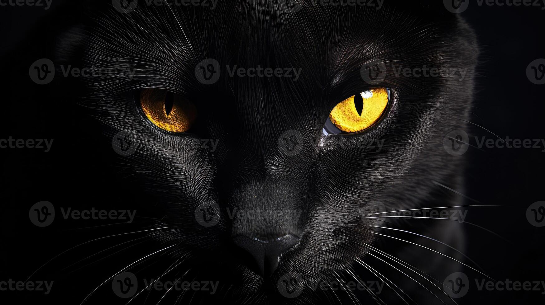 cat black vision photo