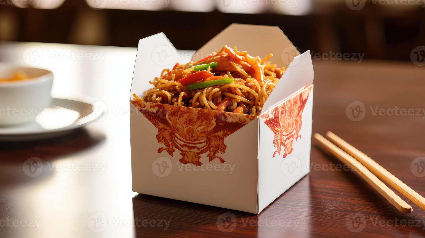 container chinese takeout box photo