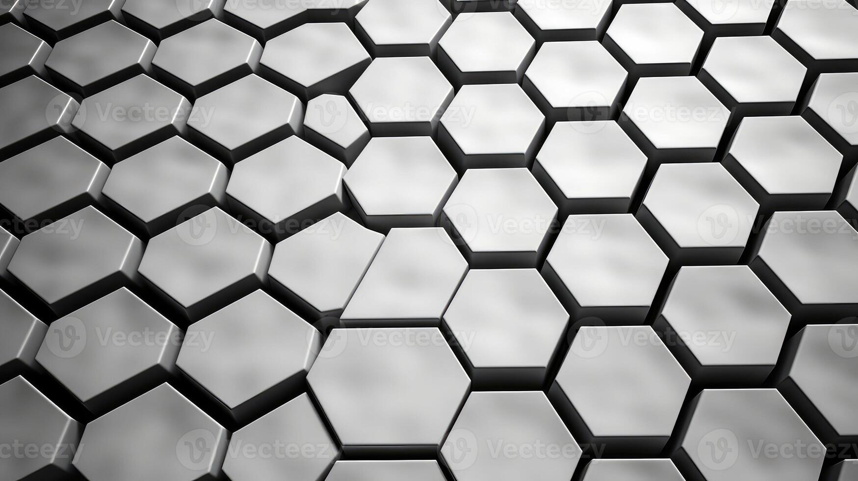 geometric hexagon background black and white photo