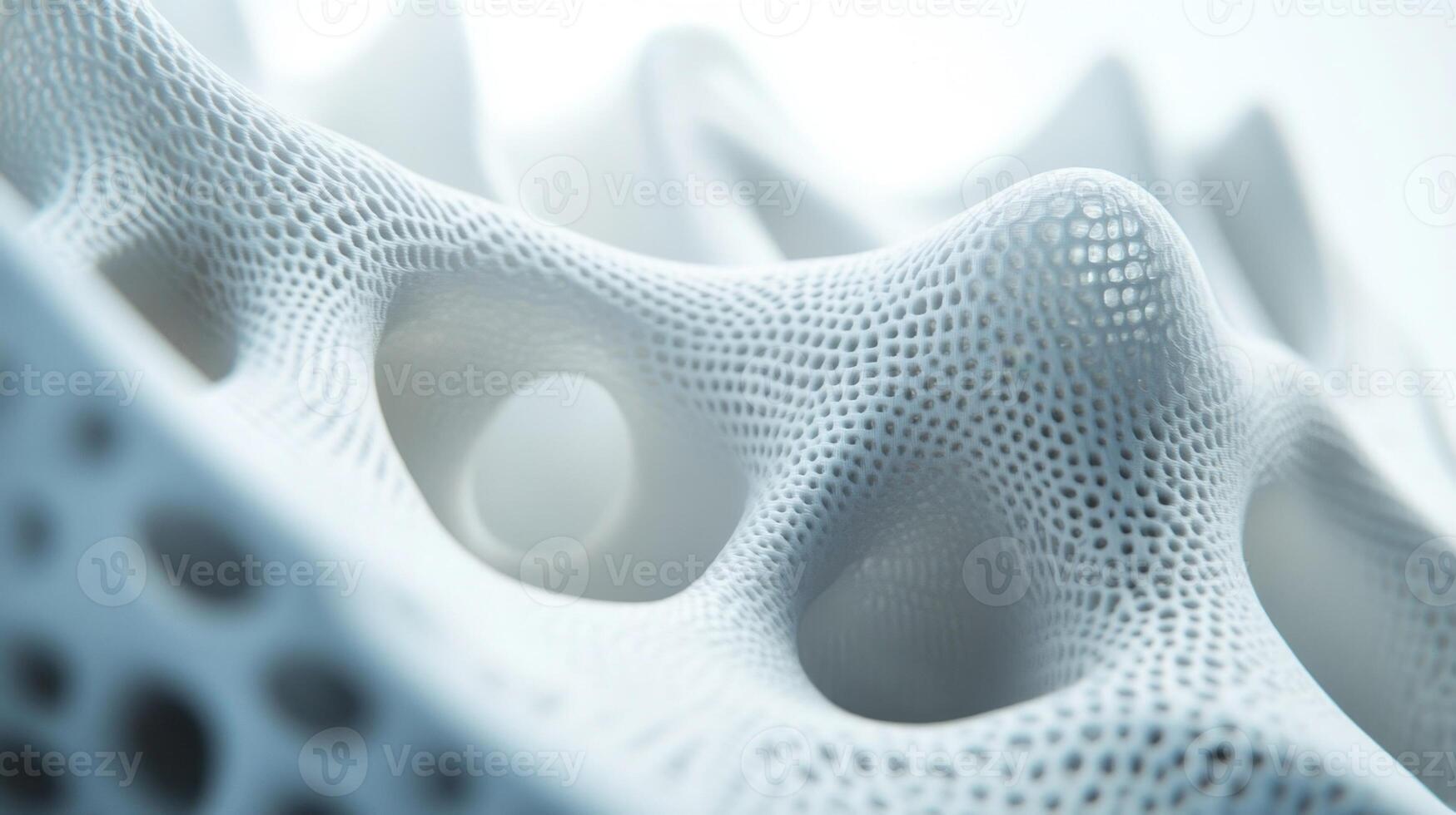 Abstract representation of porous organic structure photo
