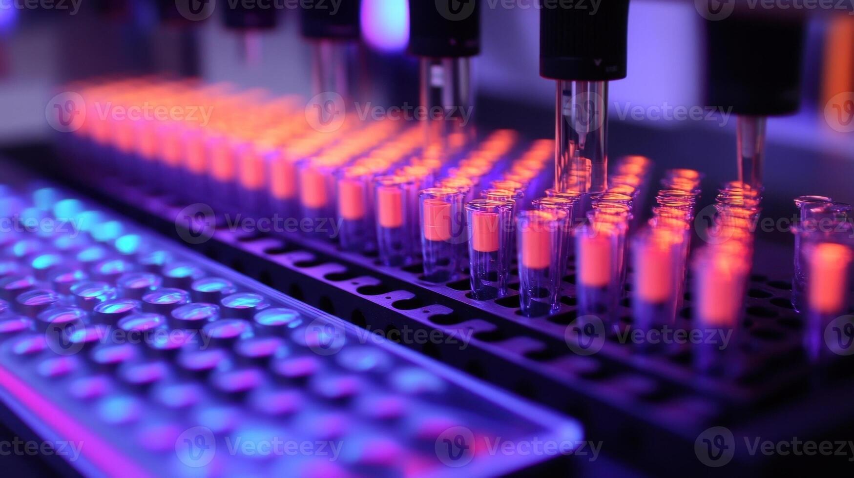 Advanced robotic pipetting in modern laboratory photo