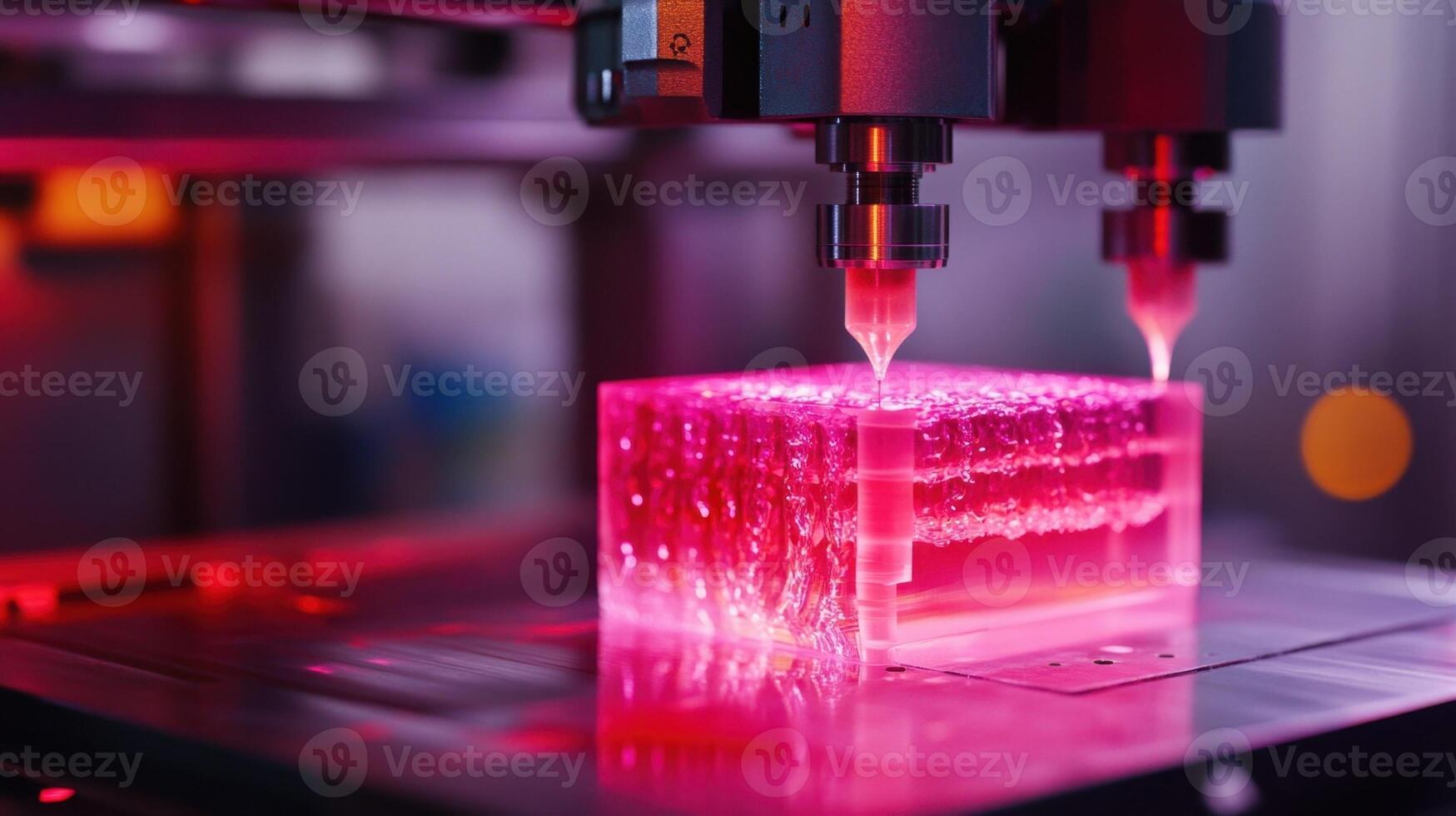 Advanced 3d printing technology in action photo