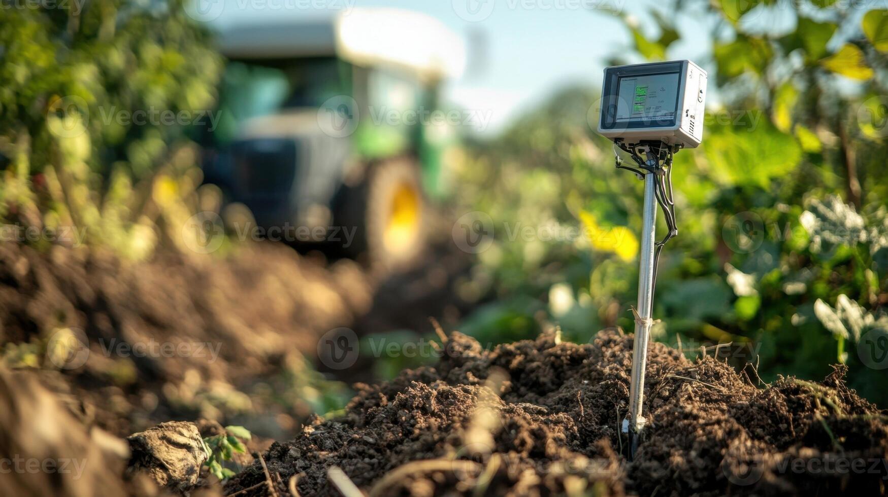 Advanced soil monitoring in modern agriculture photo