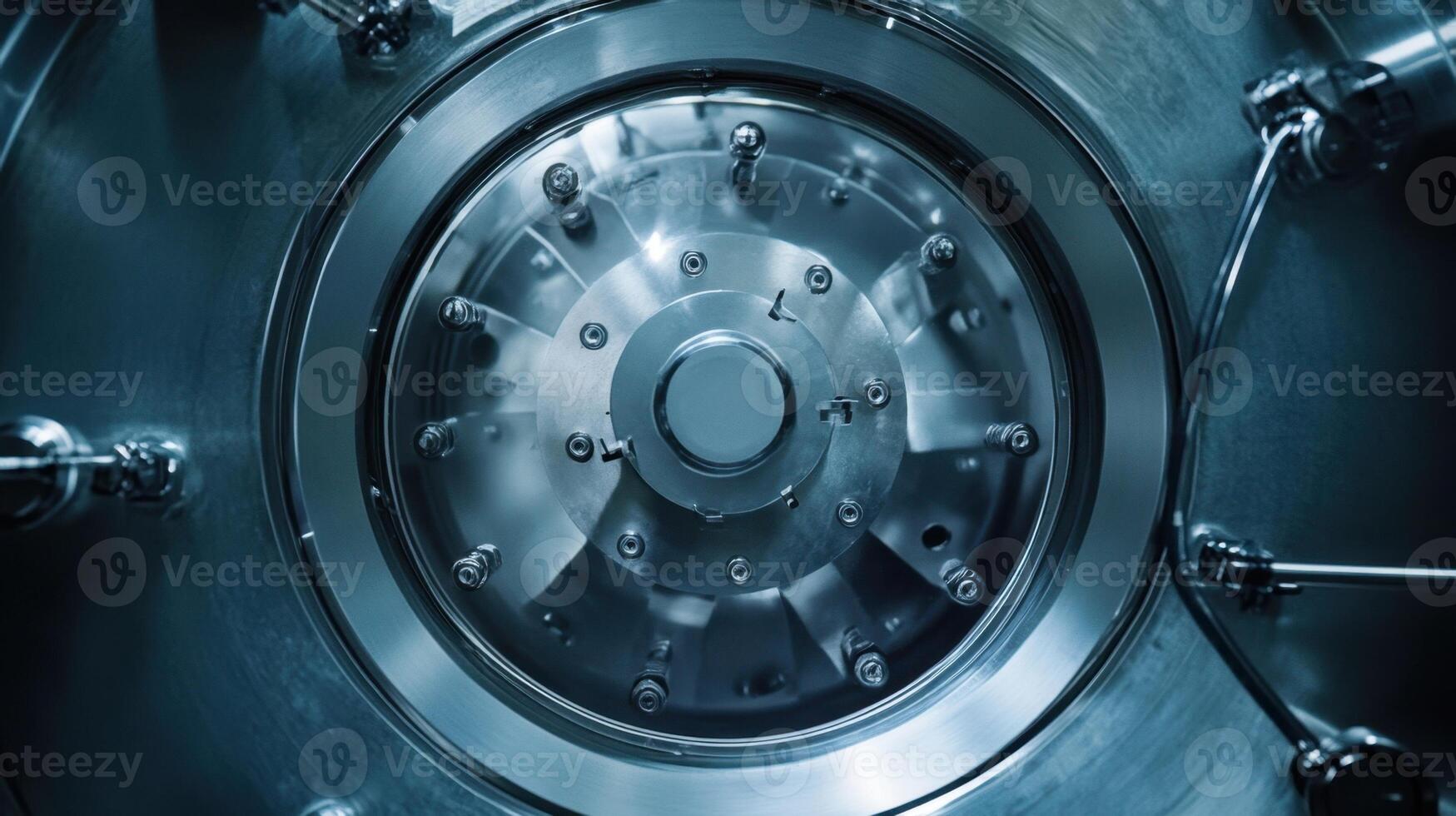 Intricate machinery inside a scientific laboratory photo