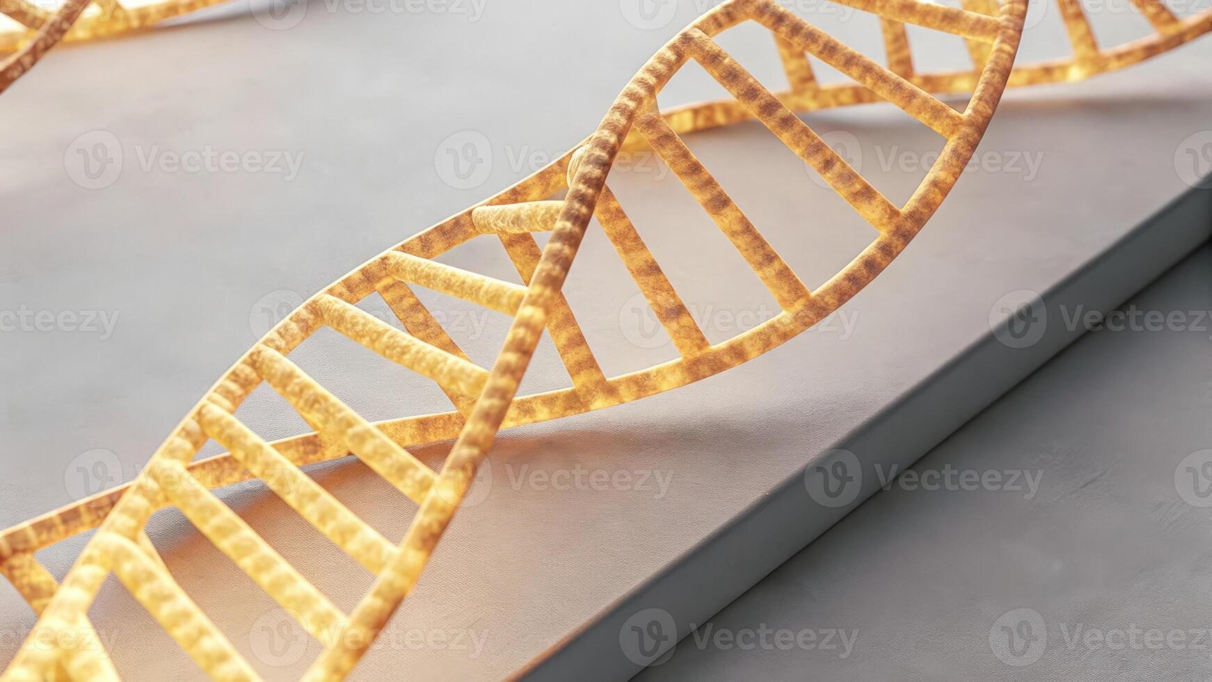 A detailed view of a CRISPR construct bound to a target DNA sequence highlighted by a luminescent outline symbolizing the tingedge specificity of gene editing technology in the. photo