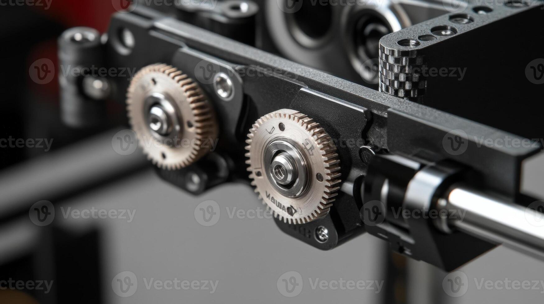Professional follow focus system with gears for precise filmmaking photo