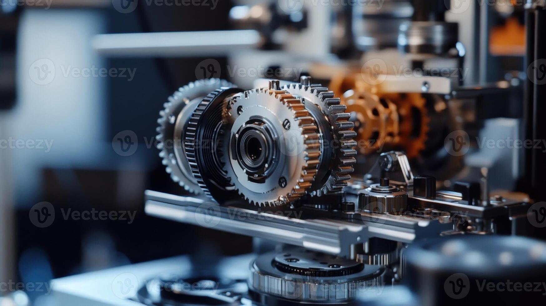 A closeup of the robotic camera arm reveals its intricate mechanics as gears and servos work in uniso photo
