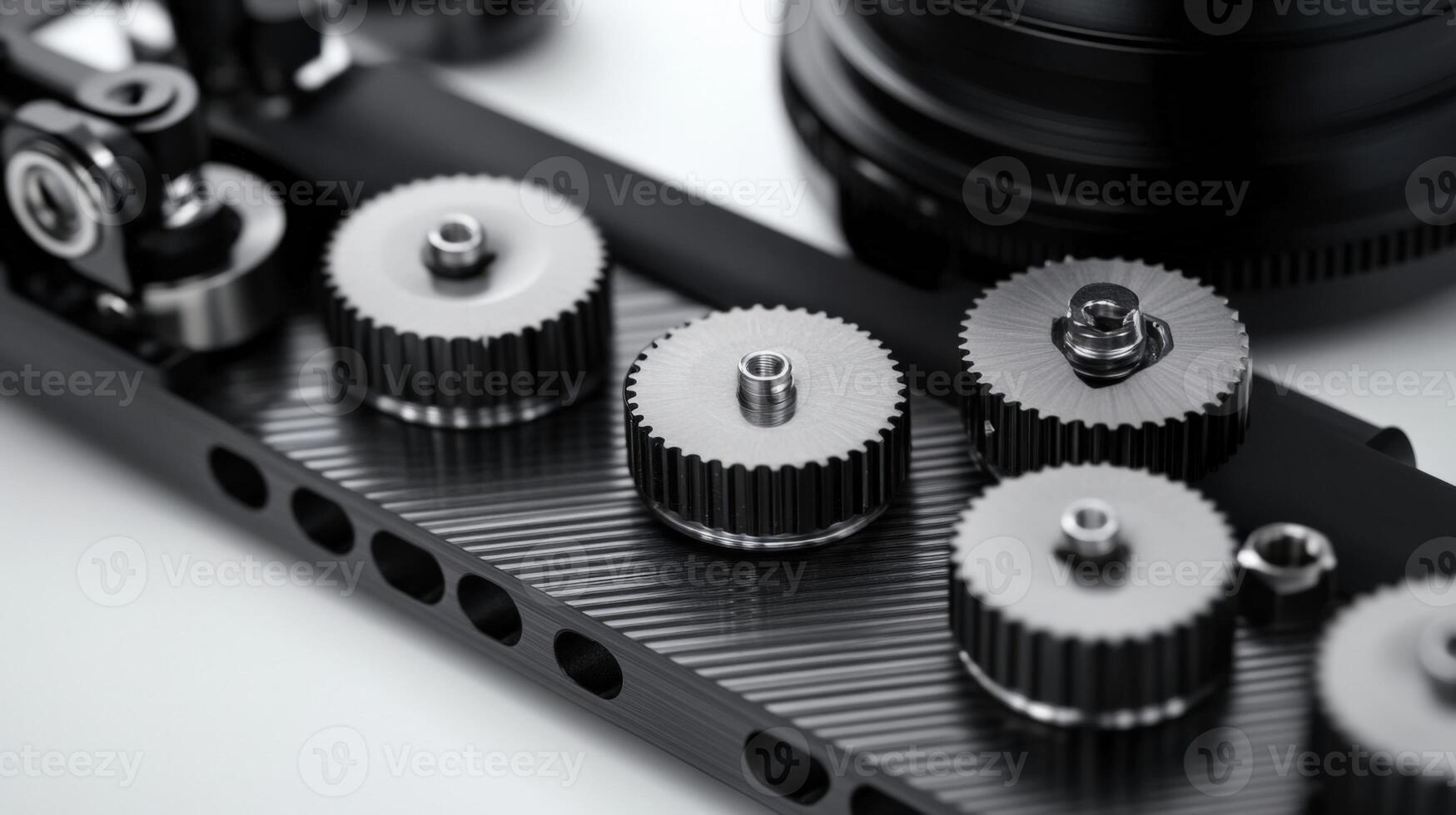 Follow focus gears and lens enhancing filmmaking precision photo