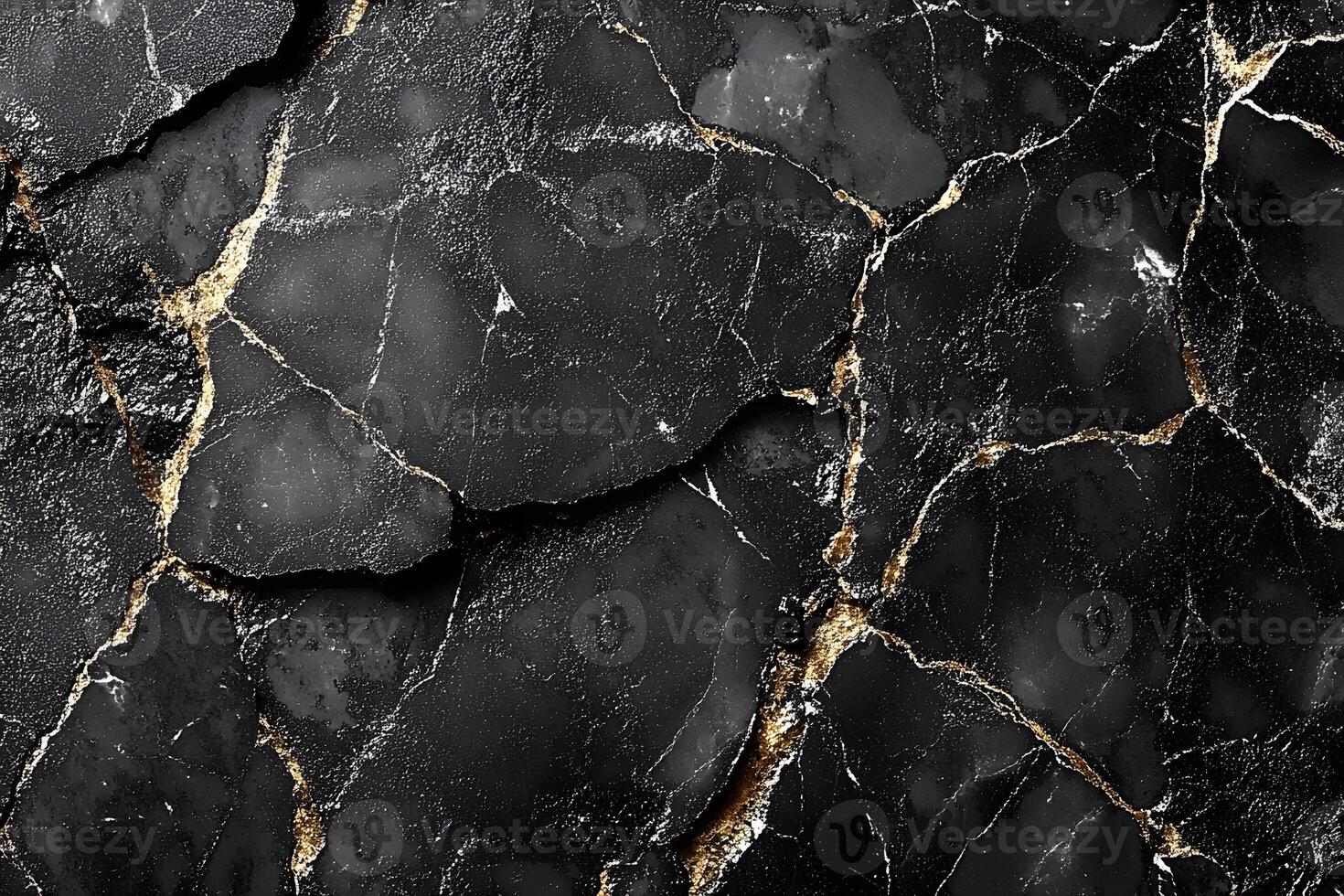 Black Marble Texture with Gold Veins for Elegant Interior Design and Backgrounds photo
