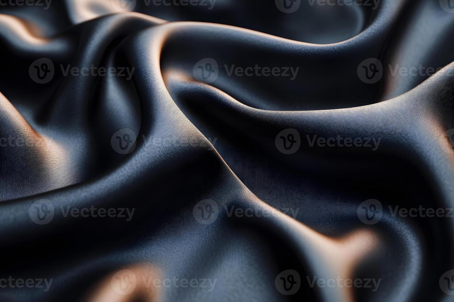 Luxurious Black Silk Texture for Elegant Backgrounds and Design photo
