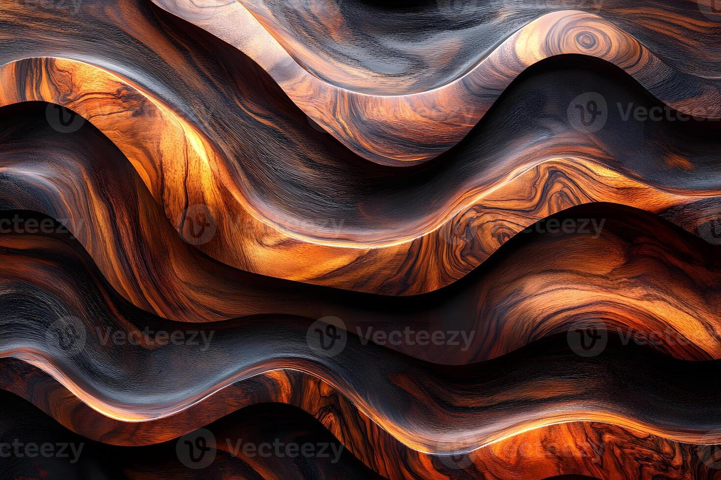 Abstract Wave Pattern with Earthy Tones for Modern Design Art photo