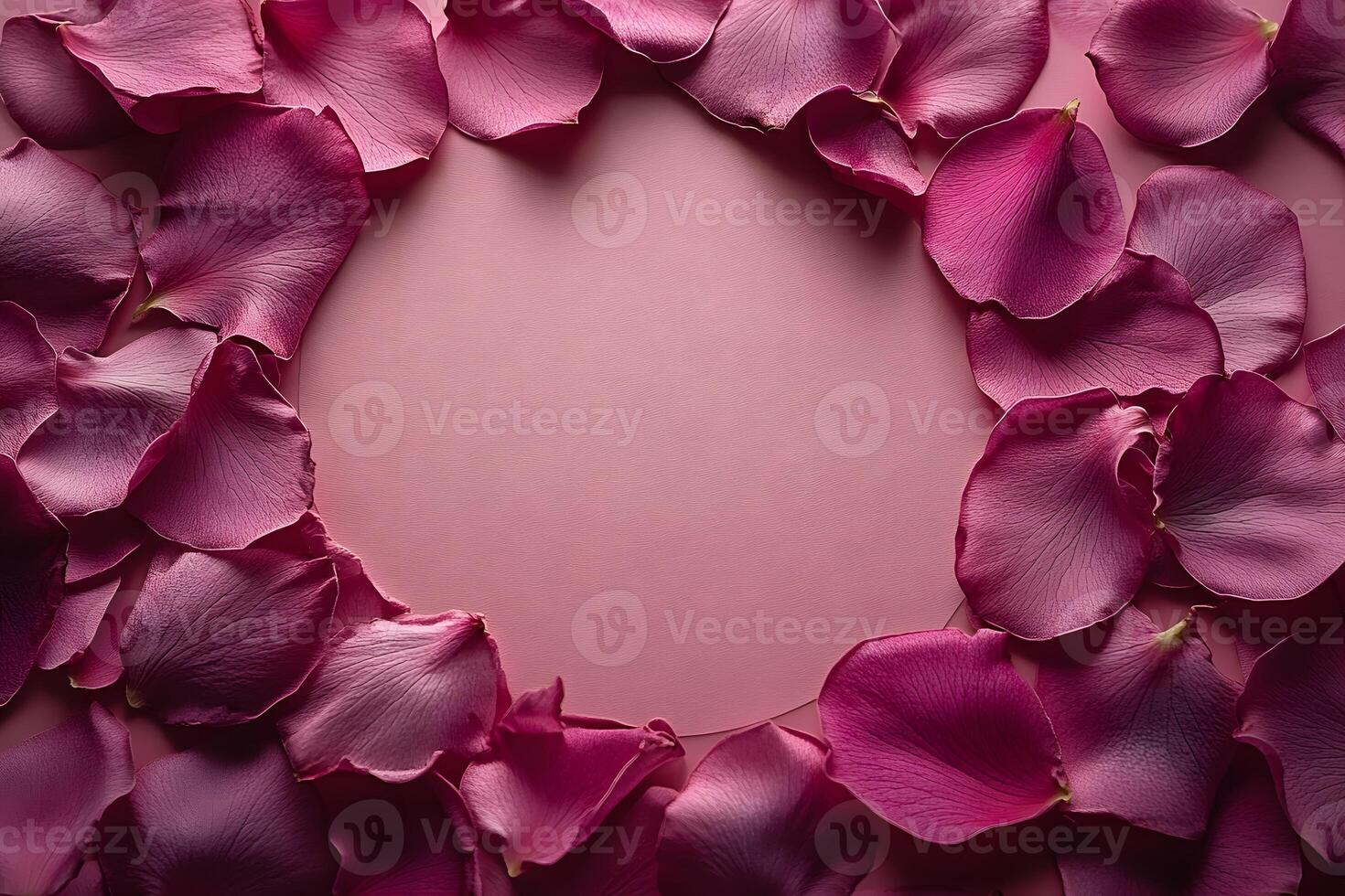 Elegant Purple Petal Frame for Romantic Designs and Invitations photo