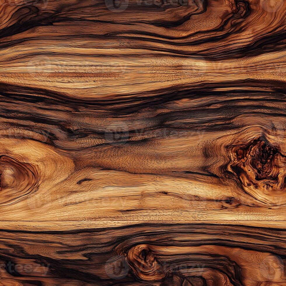 Close-up of natural wood grain texture with unique patterns and rich colors photo