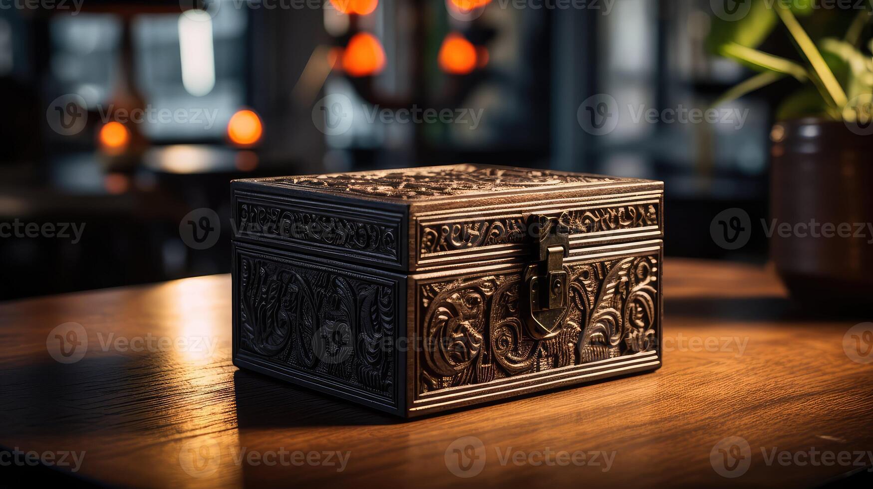 wooden close box photo
