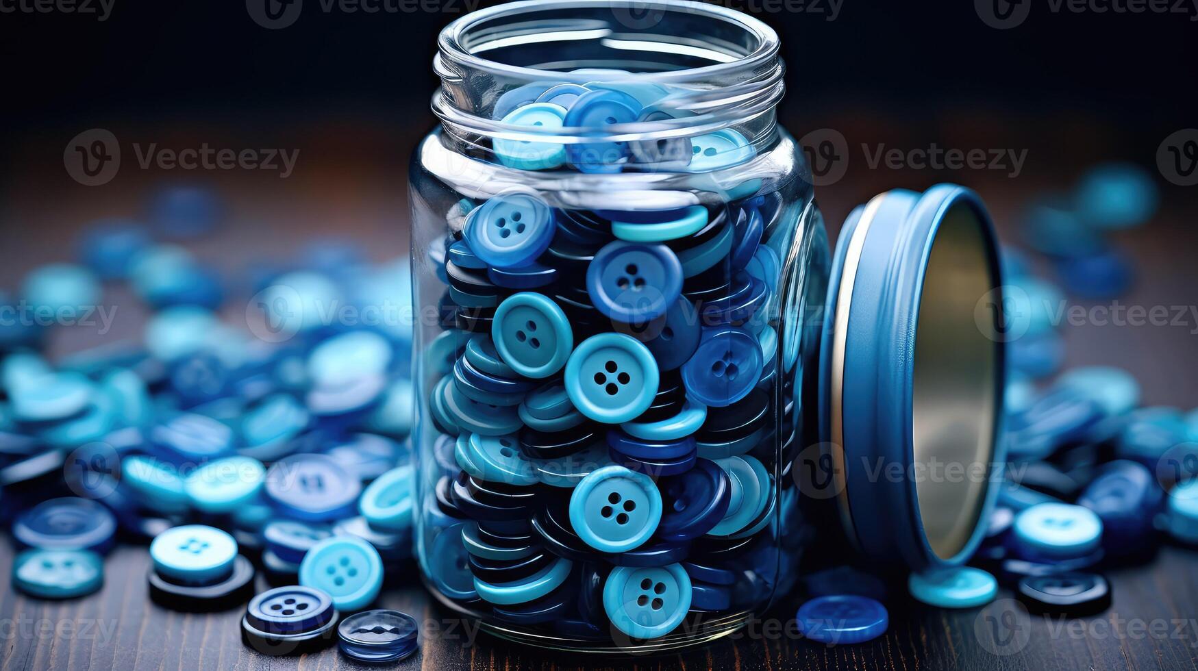 navy blue buttons photo