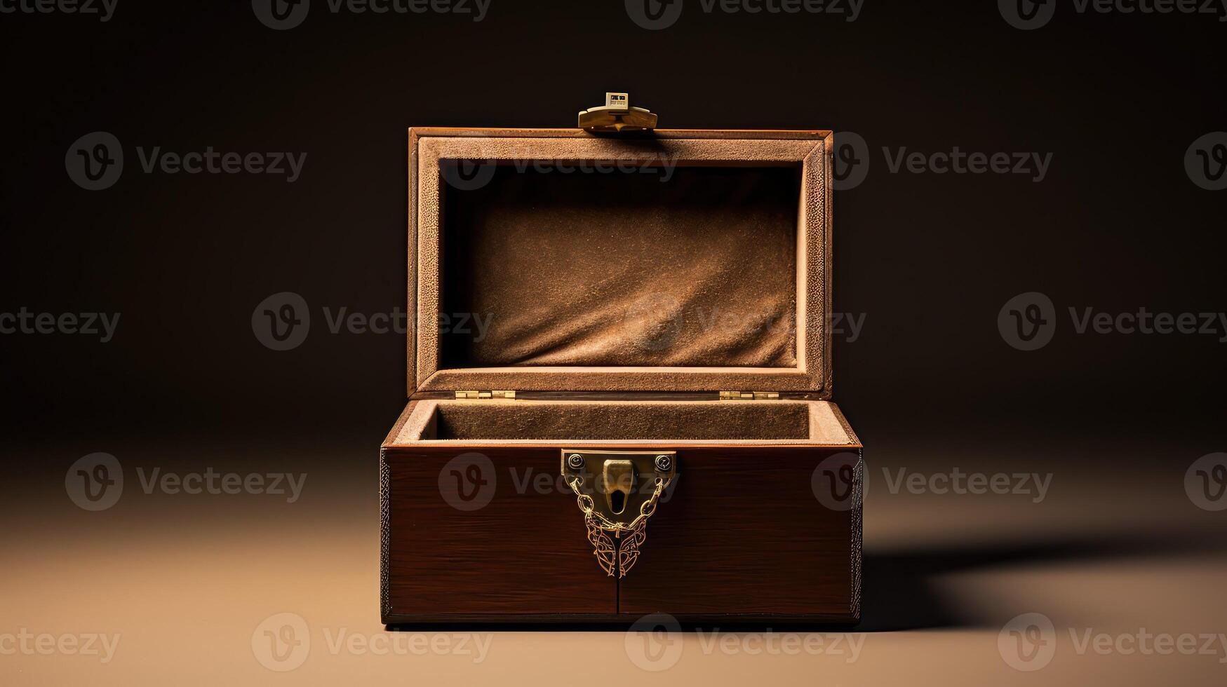 wooden inside of box photo