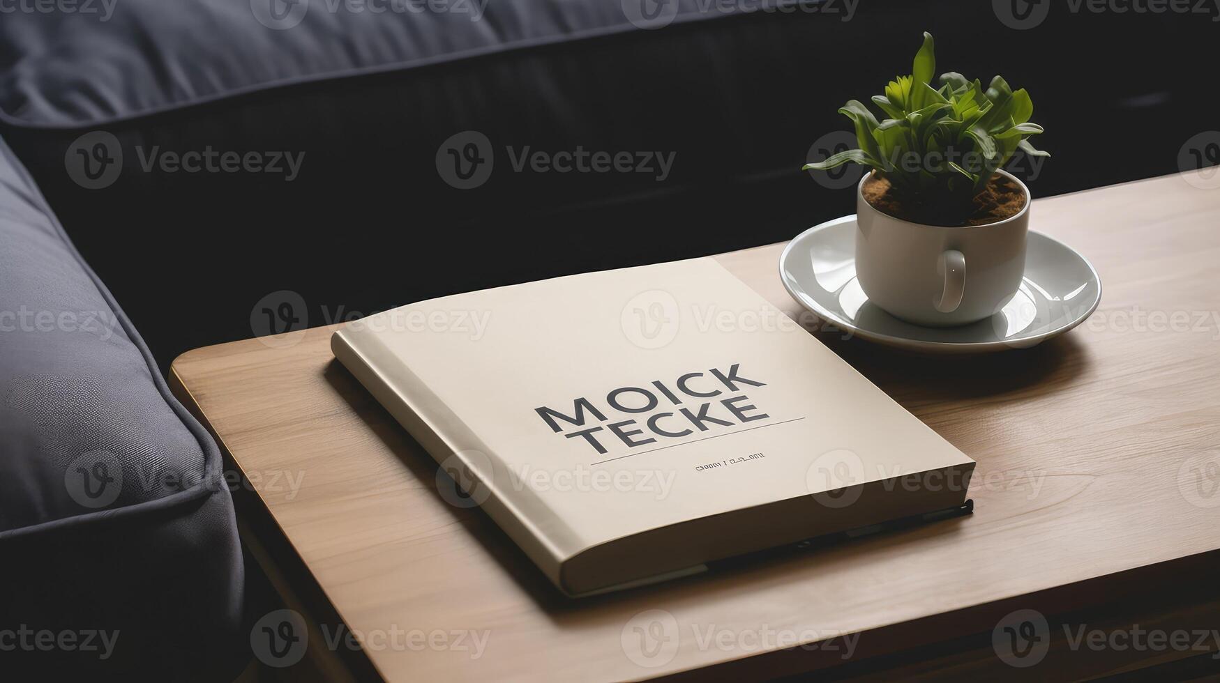 minimalist book mockup soft cover photo