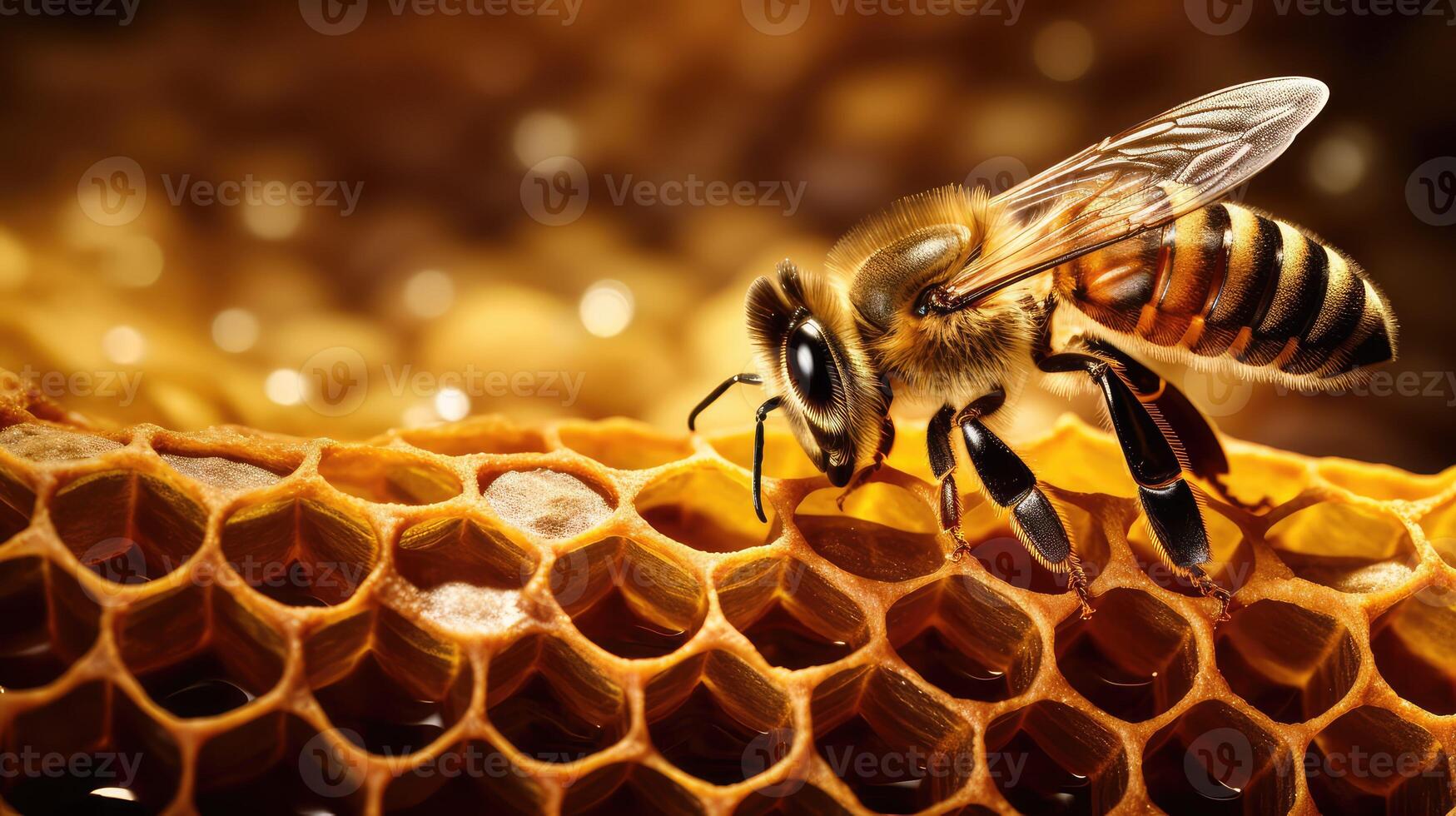 bee honey comb texture photo