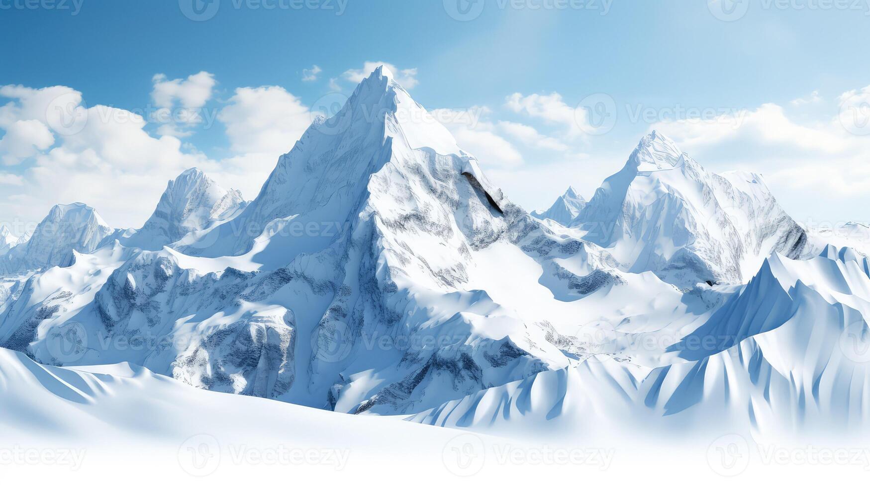 sunlight mountains on white photo