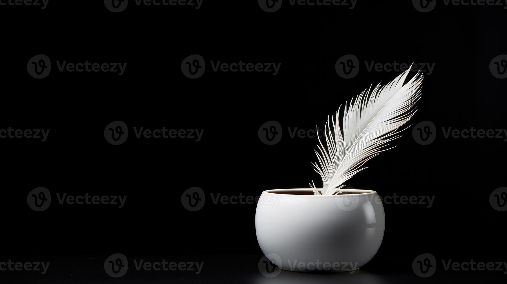 delicate flower pot white background photo
