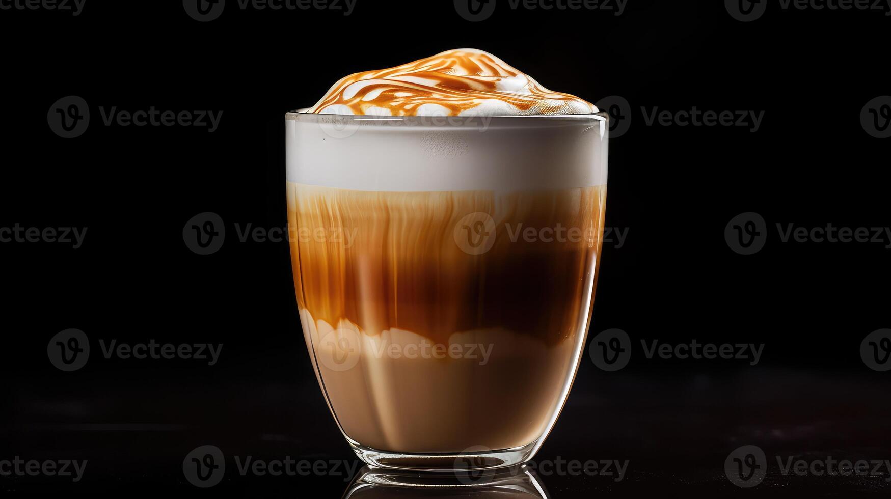 layered latte texture photo