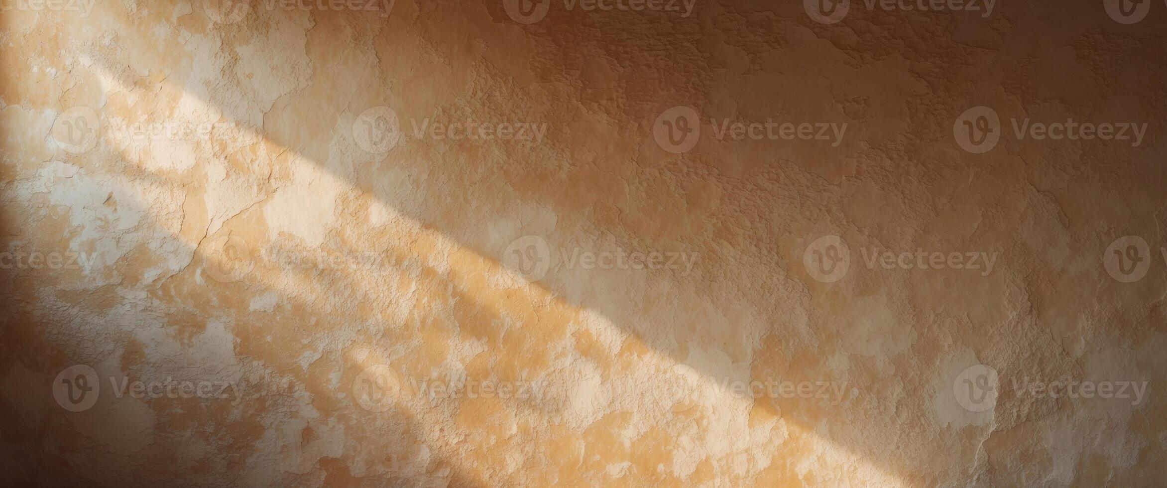Dramatic light reveals the rough texture of Venetian plaster in a vibrant setting. photo