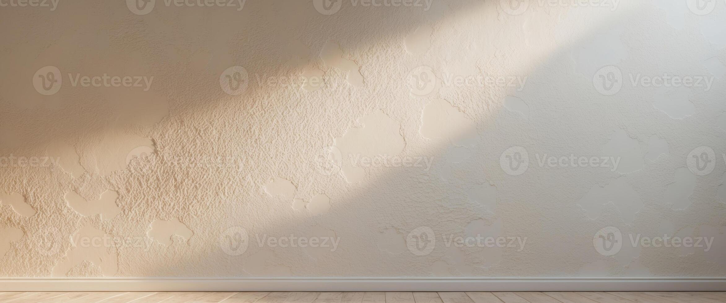 Textured Venetian plaster with light gradient for creative wall design. photo