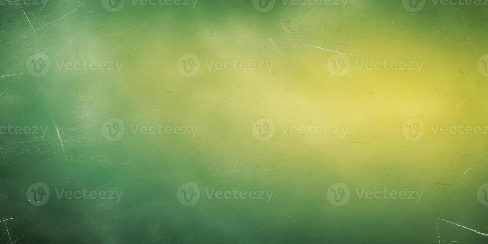 Green and yellow gradient textured background with scratches and dust particles creating vintage design photo