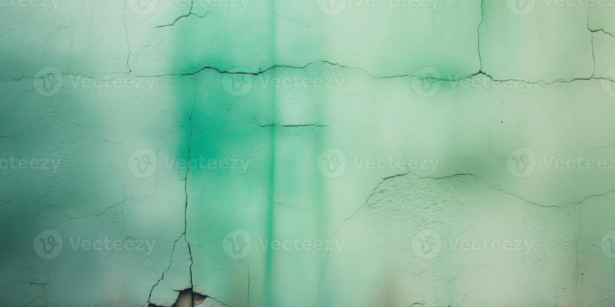 Gradient mint green teal urban wall texture. photo