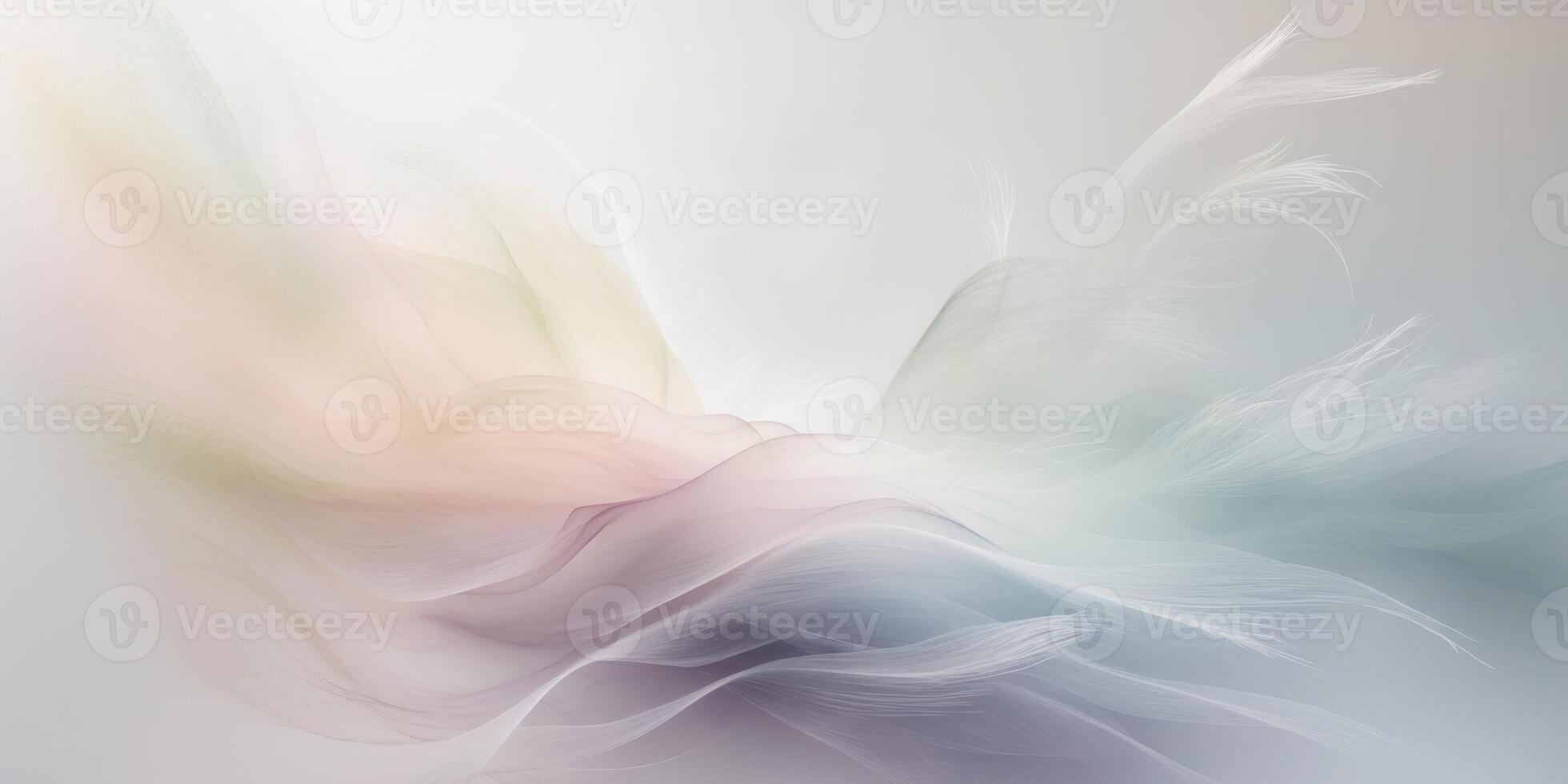 Abstract pastel gradient blending with soft pencil strokes creates a serene and calming atmosphere in any space. photo