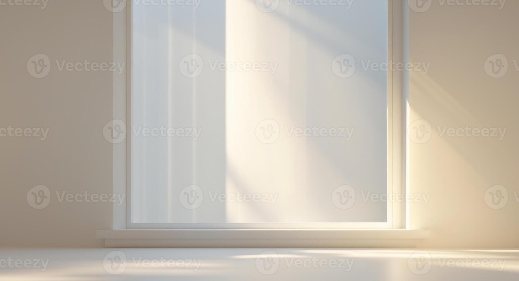 Soft Rays Streaming Through Window in Daylight. photo